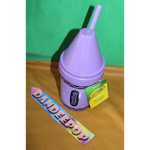 Crayola Kohl's Collaboration Super Sipper 13oz Purple Tumbler Cup With Straw
